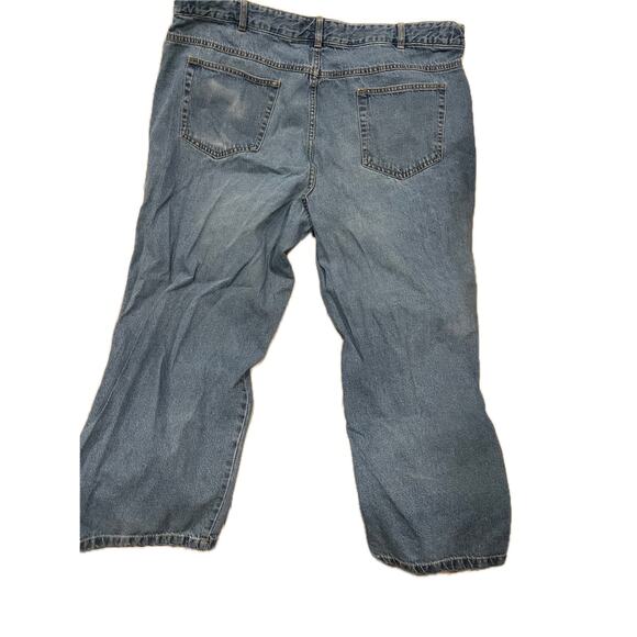 Adjust a Band Straight Leg Blue Jeans Mens 44x26 - Picture 2 of 4